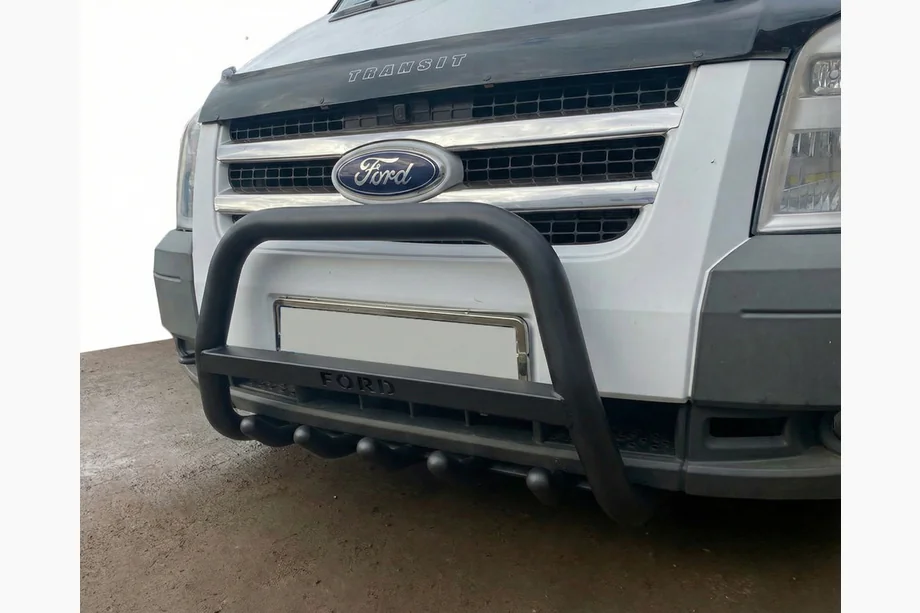 Ford Transit 2000–2014 Pałąk Przedni WT004 Czarny (Stal Nierdzewna) Image