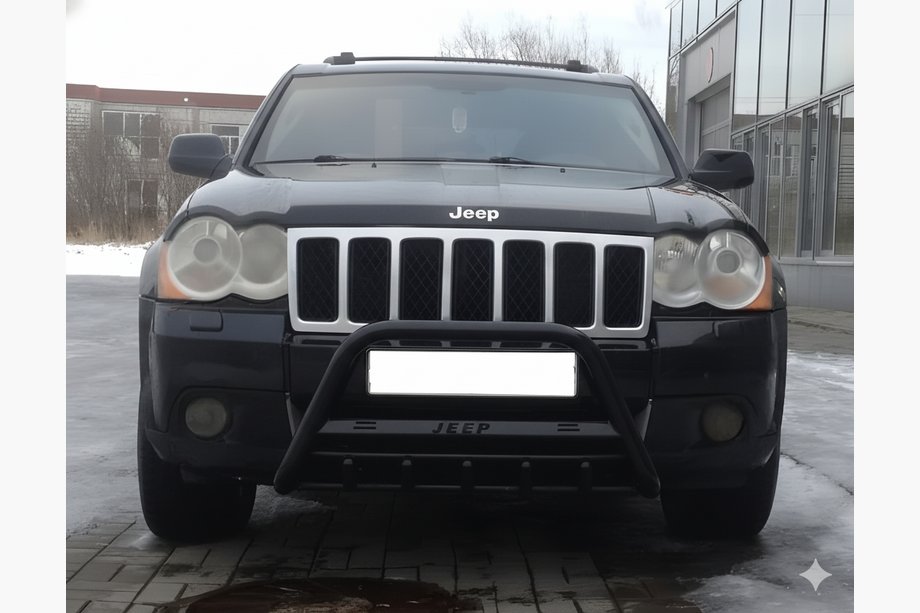 Jeep Grand Cherokee WK 2004-2010 Pałąk Przedni WT004 Czarny (Stal Nierdzewna) Image