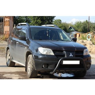 Przedni Pałąk WT003 Czarny Stal Nierdzewna Mitsubishi Outlander 2001-2006 zdjęcia 1