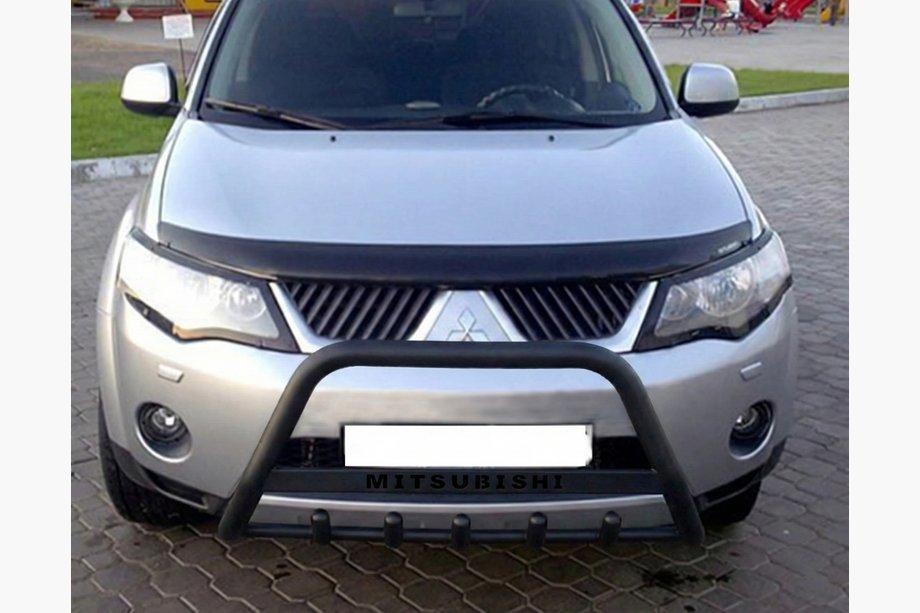 Mitsubishi Outlander 2006-2012 Pałąk Przedni WT004 Czarny (Stal Nierdzewna) Image
