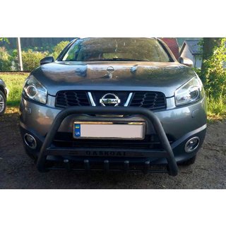 Pałąk Przedni WT004 Czarny (Stal Nierdzewna) Nissan Qashqai 2010-2014 zdjęcia 2