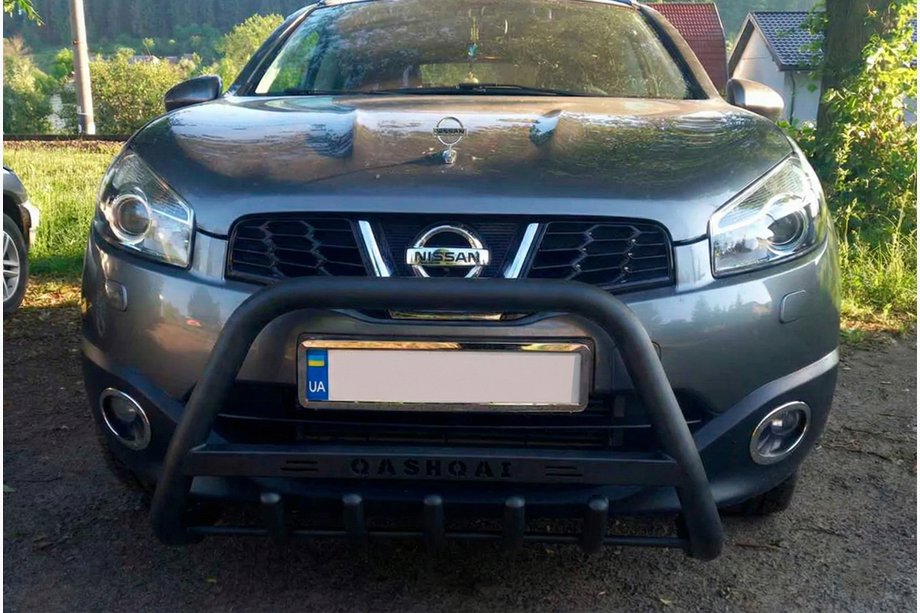 Nissan Qashqai 2010-2014 Pałąk Przedni WT004 Czarny (Stal Nierdzewna) Image