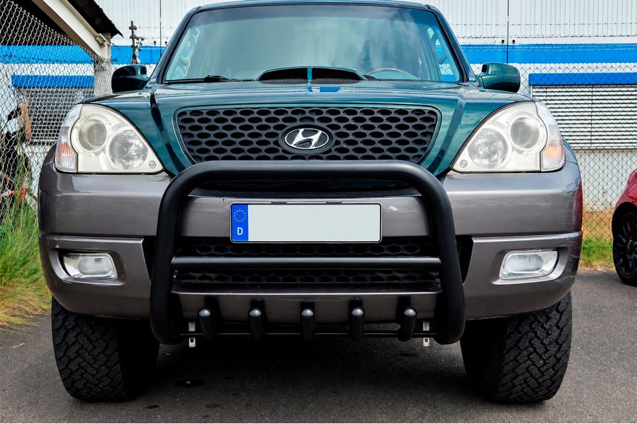 Hyundai Terracan 2001-2007 Przedni Pałąk WT003 Czarny Stal Nierdzewna Image
