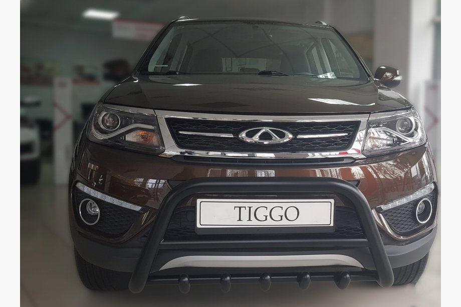 Chery Tiggo 5 2013- Przedni Pałąk WT003 Czarny Stal Nierdzewna Image