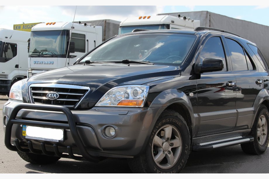 Kia Sorento I BL 2002-2009 Pałąk Przedni WT003 Black-2 (Stal Nierdzewna) Image