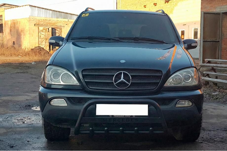 Mercedes ML W163 1997-2005 Pałąk Przedni WT004 Czarny (Stal Nierdzewna) Zdjęcia 2
