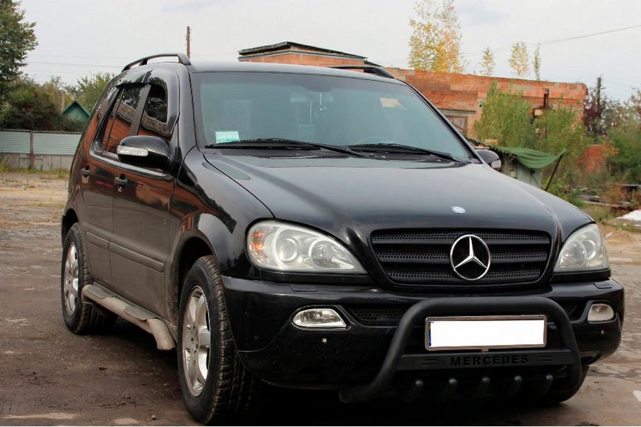 Mercedes ML W163 1997-2005 Pałąk Przedni WT004 Czarny (Stal Nierdzewna) Zdjęcia 1
