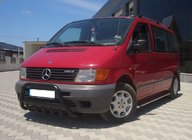 Mercedes Vito W638 1996-2003 Pałąk Przedni WT003 Czarny (Stal Nierdzewna) zdjęcia 3