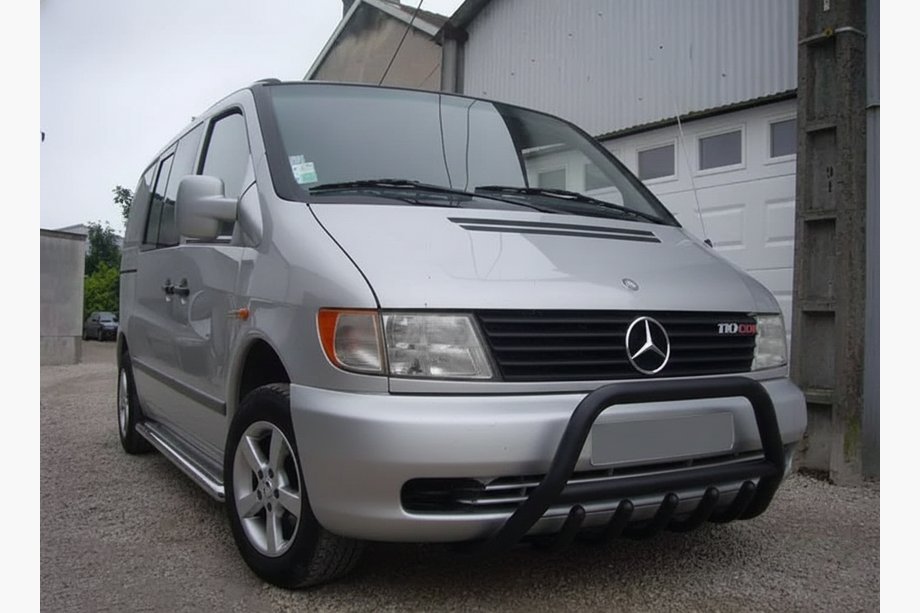 Mercedes Vito W638 1996-2003 Pałąk Przedni WT003 Czarny (Stal Nierdzewna) Image