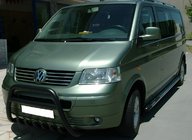Volkswagen T5 Caravelle 2004-2010 Pałąk Przedni WT003 Czarny (Stal Nierdzewna) zdjęcia 3
