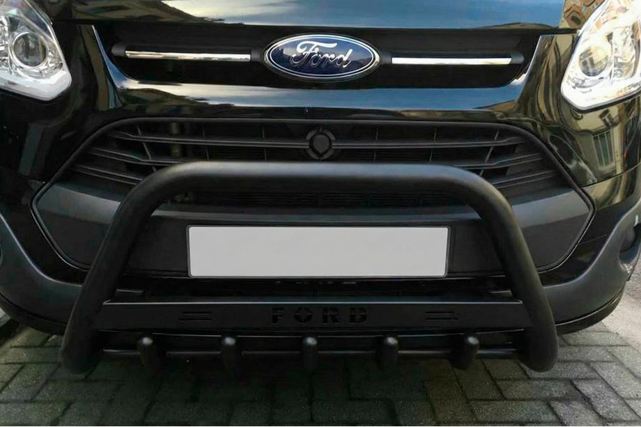 Ford Custom 2013-2022 Pałąk Przedni WT004 Czarny (Stal Nierdzewna) Image