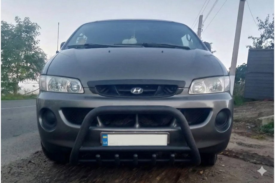 Hyundai H200, H1, Starex 1998-2007 Przedni Pałąk WT003 Czarny Stal Nierdzewna Image