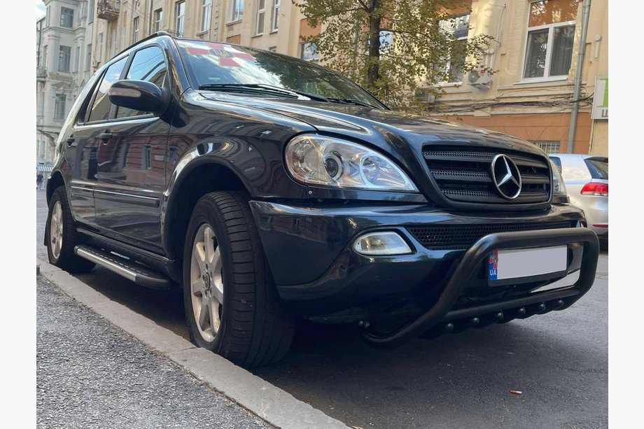 Mercedes ML W163 1997-2005 Pałąk Przedni WT003 Czarny (Stal Nierdzewna) Zdjęcia 3