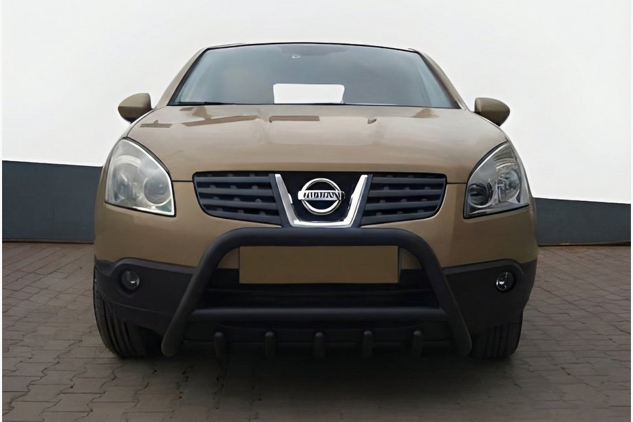Nissan Qashqai 2010-2014 Przedni Pałąk WT003 Czarny Stal Nierdzewna Zdjęcia 1