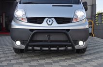 Opel Vivaro 2001–2015 Pałąk Przedni WT003 Czarny (Stal Nierdzewna) zdjęcia 1