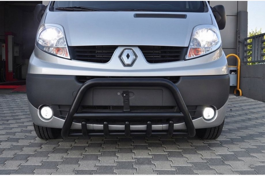 Opel Vivaro 2001–2015 Pałąk Przedni WT003 Czarny (Stal Nierdzewna) Image