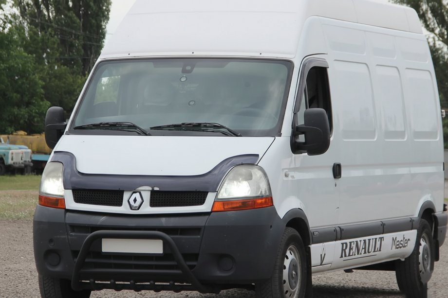 Renault Master 1998-2010 Przedni Pałąk WT003 Czarny (Stal Nierdzewna) Image