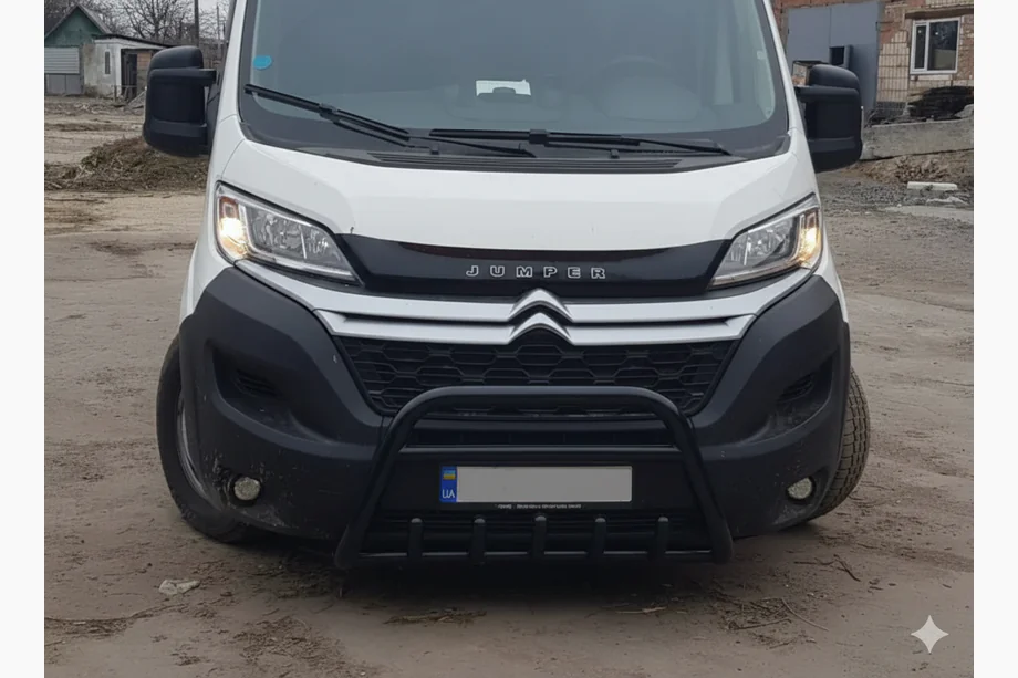 Opel Movano 2021- Przedni Pałąk WT003 Czarny (Stal Nierdzewna) Image