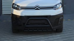 Opel Zafira Life 2019- Przedni Pałąk WT003 Czarny Stal Nierdzewna zdjęcia 4
