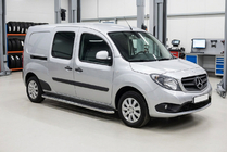 Mercedes Citan 2013-2021 Progi Boczne Maydos V1 (2 szt., Aluminium i Stal Nierdzewna) Krótki Rozstaw Osi zdjęcia 1