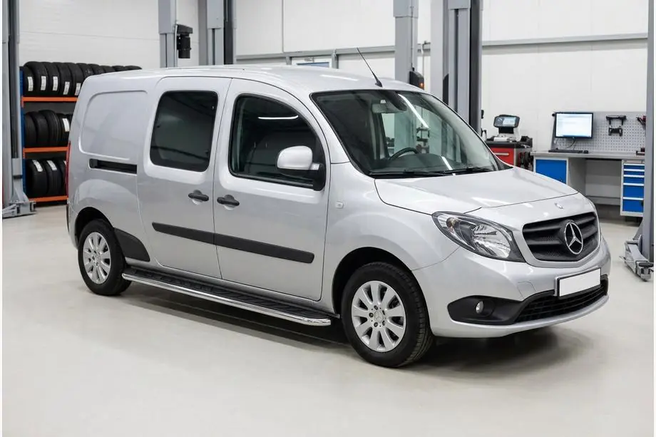 Mercedes Citan 2013-2021 Progi Boczne Maydos V1 (2 szt., Aluminium i Stal Nierdzewna) Image