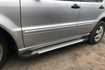Mercedes ML W163 1997-2005 Progi boczne Allmond Grey (2 szt., aluminium) zdjęcia 6