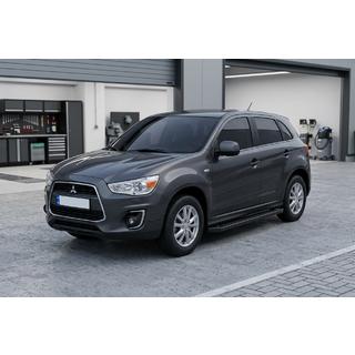 Progi Boczné Allmond Black (2 szt., Aluminium) Mitsubishi ASX 2010-2023 zdjęcia 1