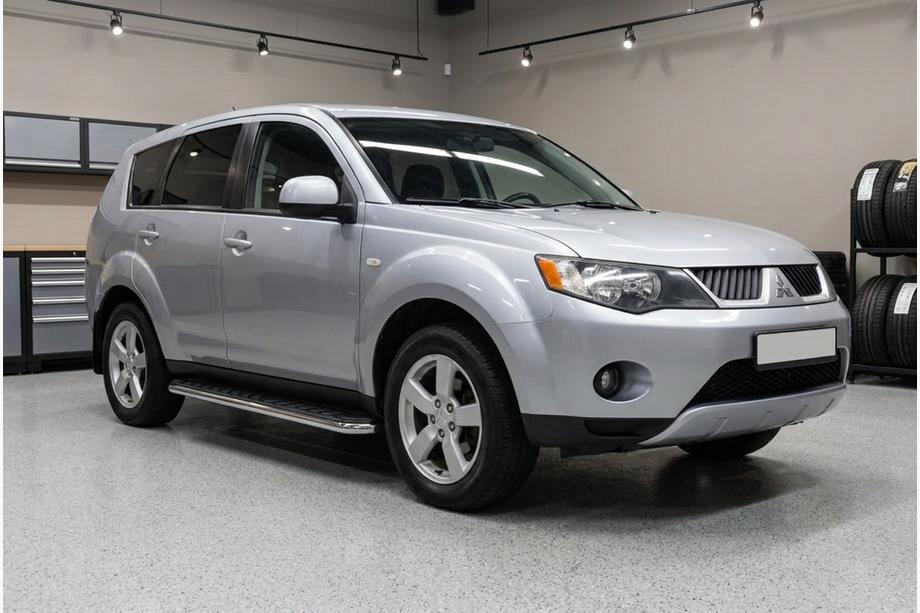 Mitsubishi Outlander 2006-2012 Progi Boczne Maydos V1 (2 szt., Aluminium i Stal Nierdzewna) Image