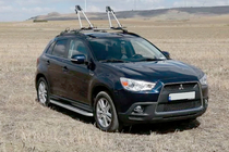 Mitsubishi Outlander 2006-2012 Progi Boczne Tayga Grey (2 szt., Aluminium) zdjęcia 6