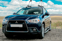 Mitsubishi Outlander 2006-2012 Progi Boczne Tayga Grey (2 szt., Aluminium) zdjęcia 7
