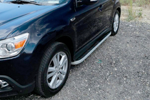 Mitsubishi Outlander 2006-2012 Progi Boczne Tayga Grey (2 szt., Aluminium) zdjęcia 5