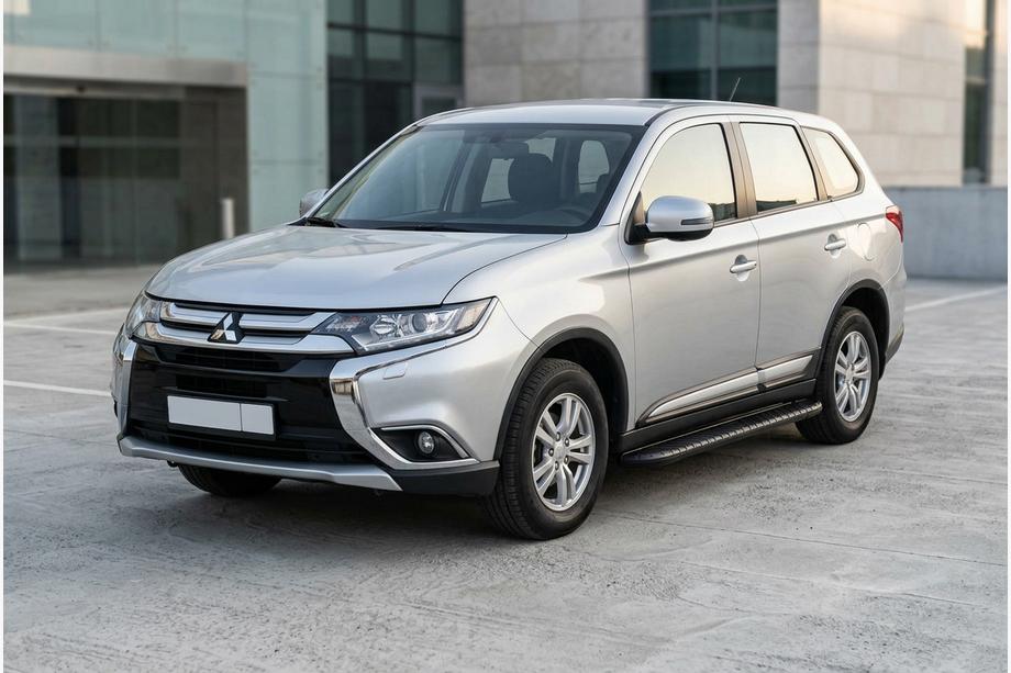 Mitsubishi Outlander 2012-2021 Progi Boczné Bosphorus Black (2 szt., Aluminium) Image