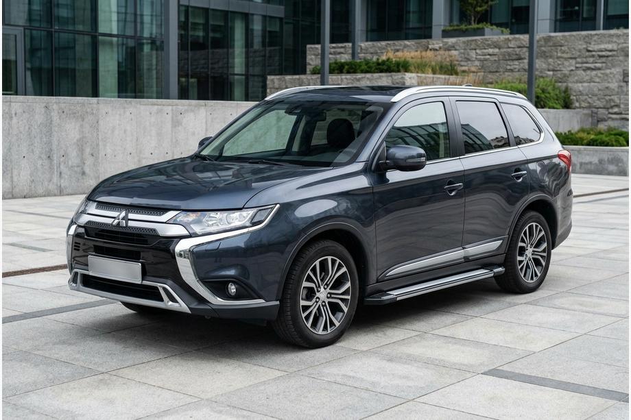 Mitsubishi Outlander 2012-2021 Progi Boczné Rainbow (2 szt., Aluminium) Image