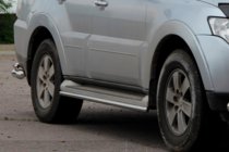 Mitsubishi Pajero Wagon IV 2006-2021 Rury Boczne (2 szt., Stal Nierdzewna) zdjęcia 4