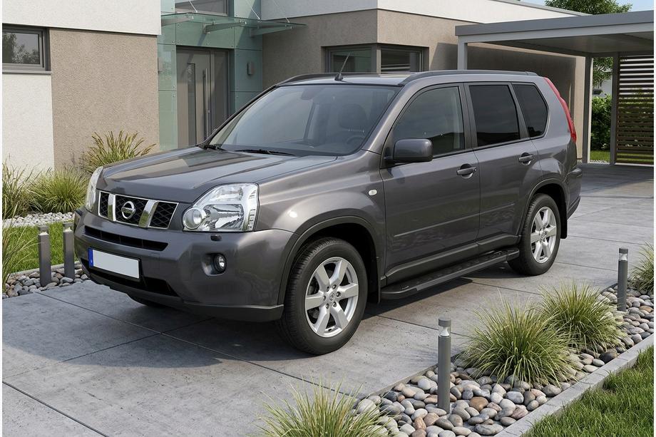Nissan X-trail T31 2007-2014 Progi Boczne RedLine Black (2 szt., Aluminium) Image