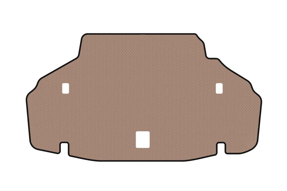 Lexus LS 2007-2017 Gumowa mata bagażnika Carsuit (2007-2010, SD, Długa baza, beżowy) Image