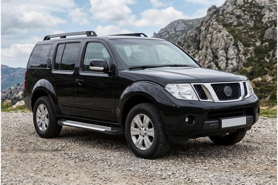 Nissan Pathfinder R51 2005-2014 Progi Boczne Line (2 szt., Aluminium) Image