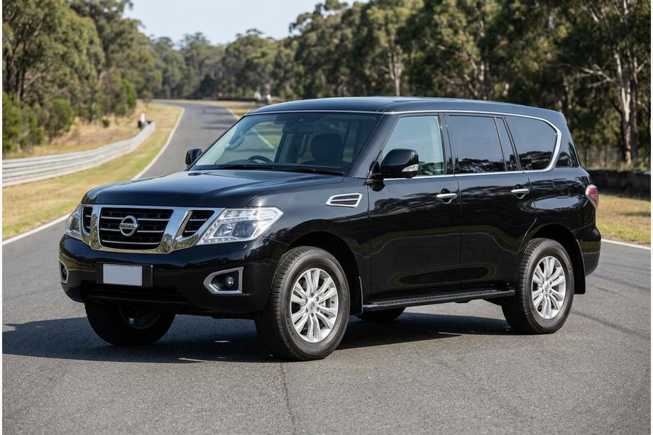 Nissan Patrol Y62 2010-2024 Progi Boczné Allmond Black (2 szt., Aluminium) Image