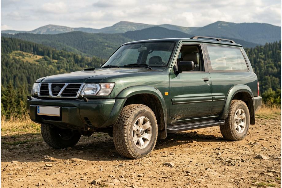 Nissan Patrol Y61 1997-2011 Progi Boczné Allmond Black (2 szt., Aluminium) Image