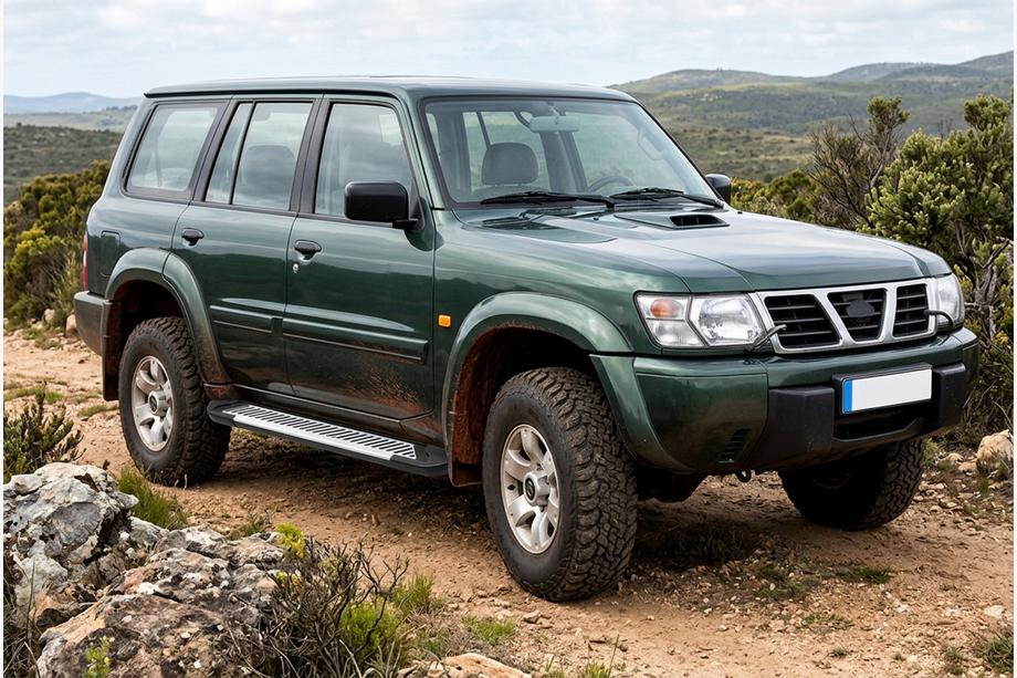 Nissan Patrol Y61 1997-2011 Progi Boczne Line (2 szt., Aluminium) Image