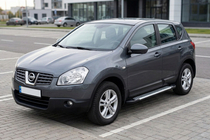 Nissan Qashqai 2007-2010 Progi Boczne Line (2 szt., Aluminium) zdjęcia 1
