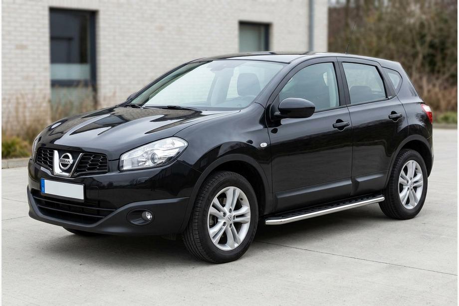 Nissan Qashqai 2010-2014 Progi Boczne Maydos V1 (2 szt., Aluminium i Stal Nierdzewna) Image