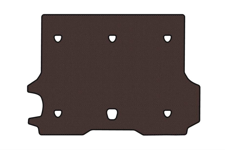 Chevrolet Trailblazer 2002-2012 Gumowa mata do bagażnika Carsuit (Brązowa) Image