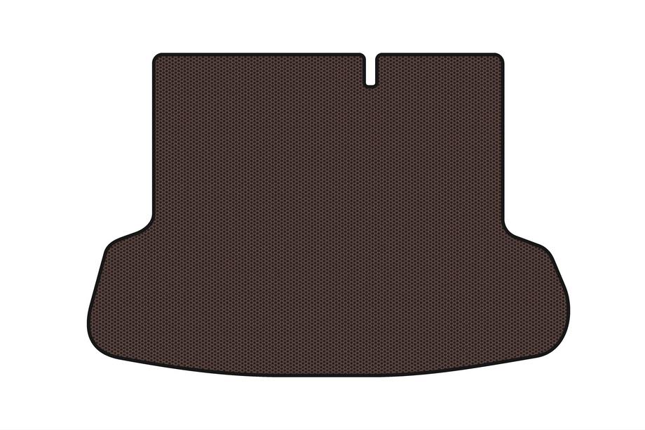 Hyundai Accent 2006-2010 Gumowa mata do bagażnika Carsuit (SD, brązowa) Image