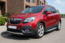 Opel Mokka 2012-2021 Progi Boczne Line (2 szt., Aluminium) zdjęcia 1