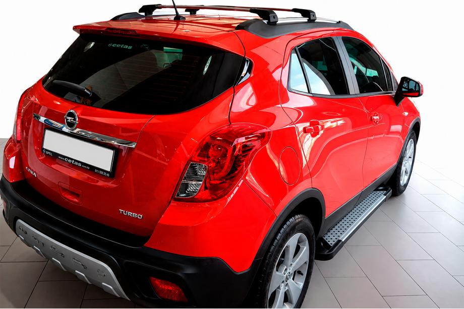 Opel Mokka 2012-2021 Progi boczne Allmond Grey (2 szt., aluminium) Image