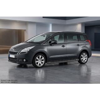 Progi Boczné Allmond Black (2 szt., Aluminium) Peugeot 5008 2009-2016 zdjęcia 1