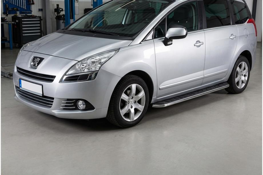 Peugeot 5008 2009-2016 Progi Boczne Maydos V1 (2 szt., Aluminium i Stal Nierdzewna) Image