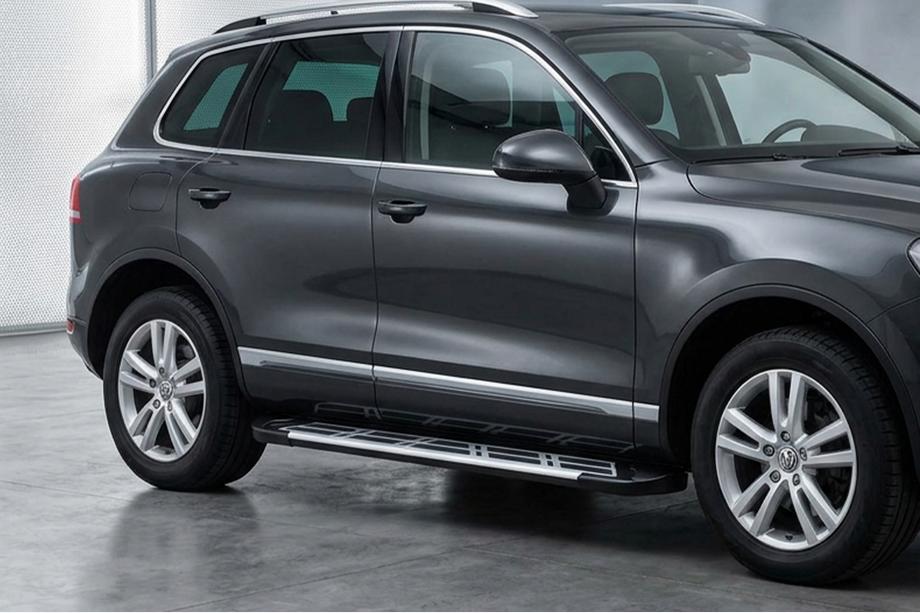 Porsche Cayenne 2003–2010 Progi Boczné Sunrise (2 szt., Aluminium) Image