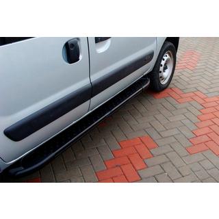 Progi Boczné Allmond Black (2 szt., Aluminium) Renault Kangoo 1998-2008 zdjęcia 1
